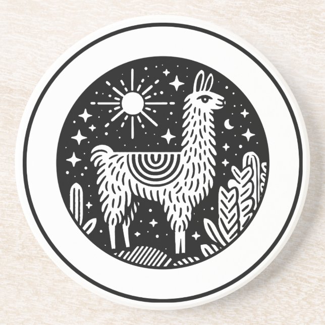 Llama Getränkeuntersetzer (Vorne)