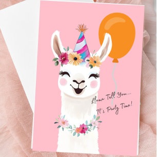 Llama Grußkarte "Llama sag dir.." Karte