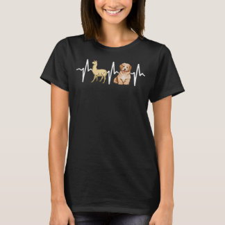 Llama Havanese Heartbeat Dog T-Shirt