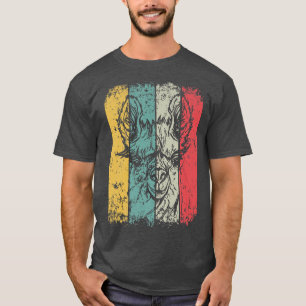 Llama Head Retro Llama Bauern Vintag Llamas Lla T-Shirt
