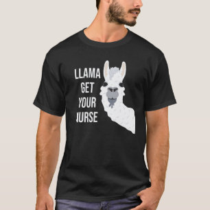 Llama Holen Sie Sich Ihren Krankenpfleger Atmungs T-Shirt