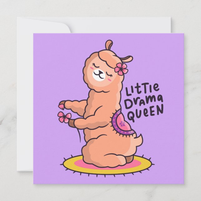 Llama Holiday Card Feiertagskarte (Vorderseite)