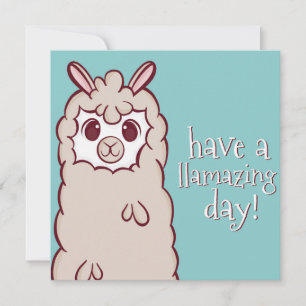 Llama Holiday Card Feiertagskarte