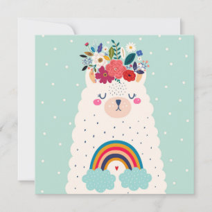 Llama Holiday Card Feiertagskarte