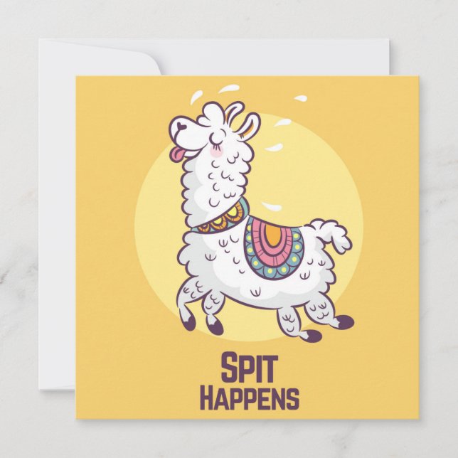 Llama Holiday Card Feiertagskarte (Vorderseite)