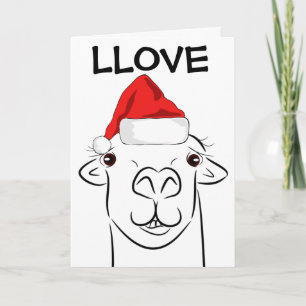 LLAMA I LIEBE IHNEN WEIHNACHTKARTEN KARTE
