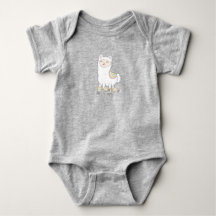 Llama in Legwarmers Baby Bodysuit