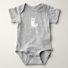 Llama in Legwarmers Baby Bodysuit Strampler