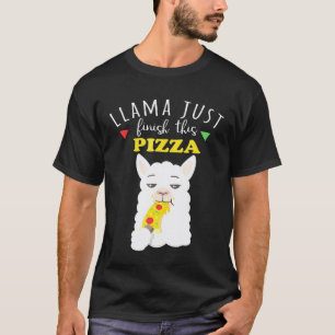 Llama Iss einfach diese Pizza auf Wortwitz mit Es T-Shirt