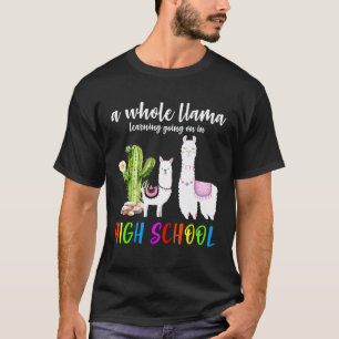 Llama Kaktus Oberschüler Zurück zur Schule T-Shirt