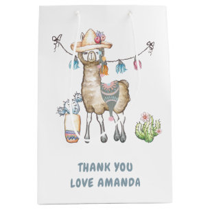 Llama Kindergeburtstag Party Mittlere Geschenktüte