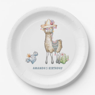 Llama Kindergeburtstagsfeier Pappteller