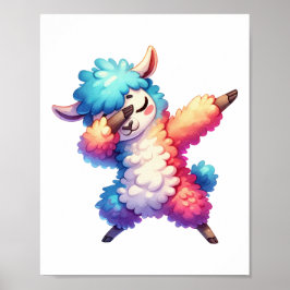 Llama Kinderzimmer Decor Kid's Wall Kunst, Dichtun Poster