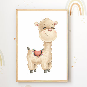 Llama Kinderzimmer Poster Kids Room Decke