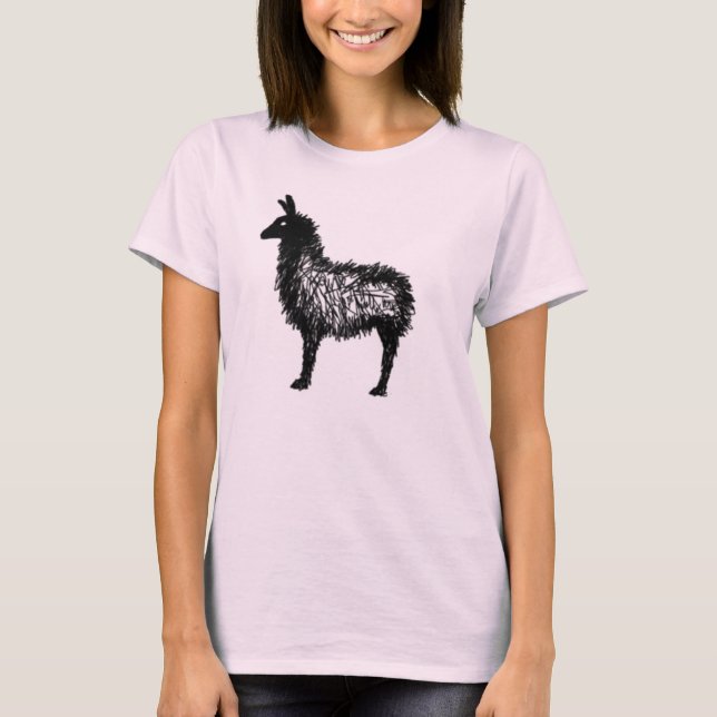 LLAMA LAND von Rhonda T-Shirt (Vorderseite)