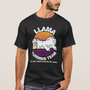 Llama Laufteam Kinder Männer Frauen T-Shirt