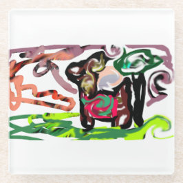 Llama Lazy Glasuntersetzer