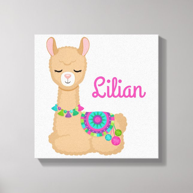 Llama Leinwanddruck (Vorderseite)
