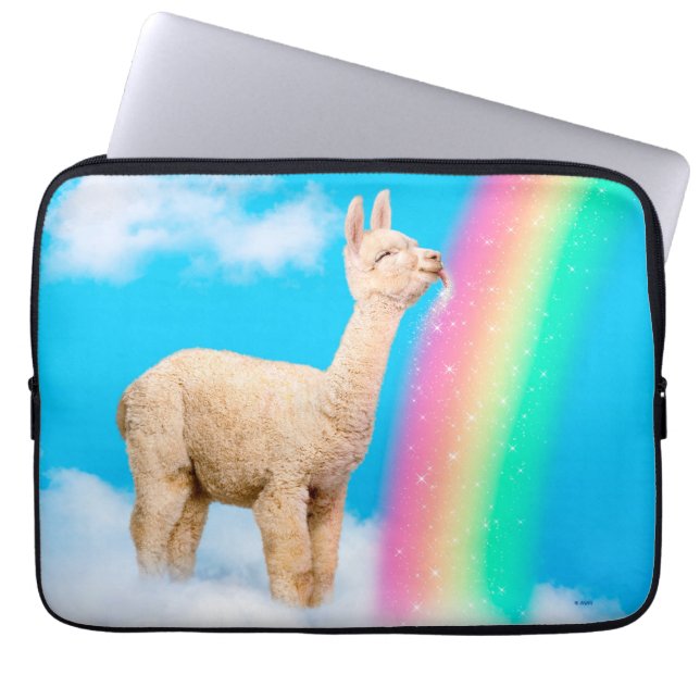Llama Licking Rainbow Laptopschutzhülle (Vorderseite)