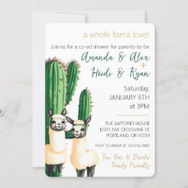 Llama Liebe Cactus Baby Shower Einladung