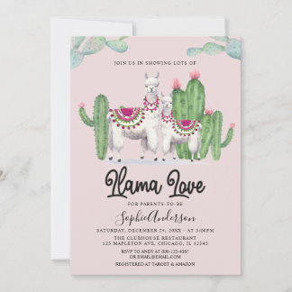 Llama Liebe Fiesta Cactus Mexican Baby Shower Einladung
