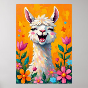 Llama-Liebe in Bloom Poster