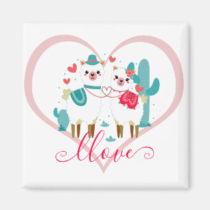 Llama Liebe Magnet