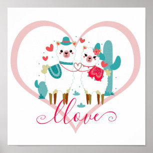 Llama Liebe  Poster