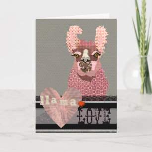 Llama Liebe Valentine Feiertagskarte