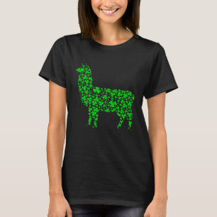 Llama-Liebhaber Kobold Llama St Patricks Day Premi T-Shirt