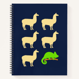 Llama Llama Llama Llama Llama Chameleon Notizbuch