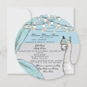 LLAMA LLAMA MAMA II Baby Shower Einladung