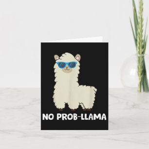 Llama Lover - No Prob-llama Alpaca No Probllama Pr Karte