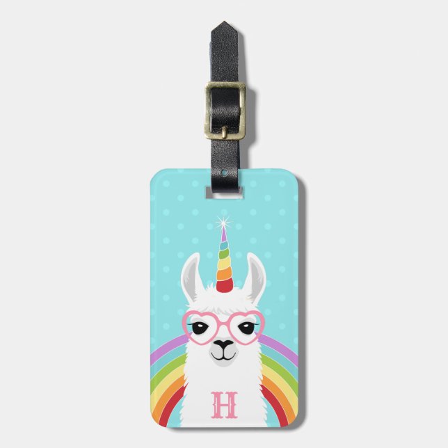 Llama Luggage Tags Gepäckanhänger (Vorderseite vertikal)