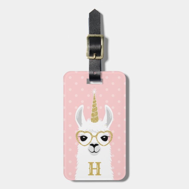 Llama Luggage Tags Gepäckanhänger (Vorderseite vertikal)