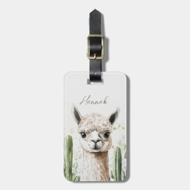 Llama Luggage Tags Gepäckanhänger (Vorderseite vertikal)