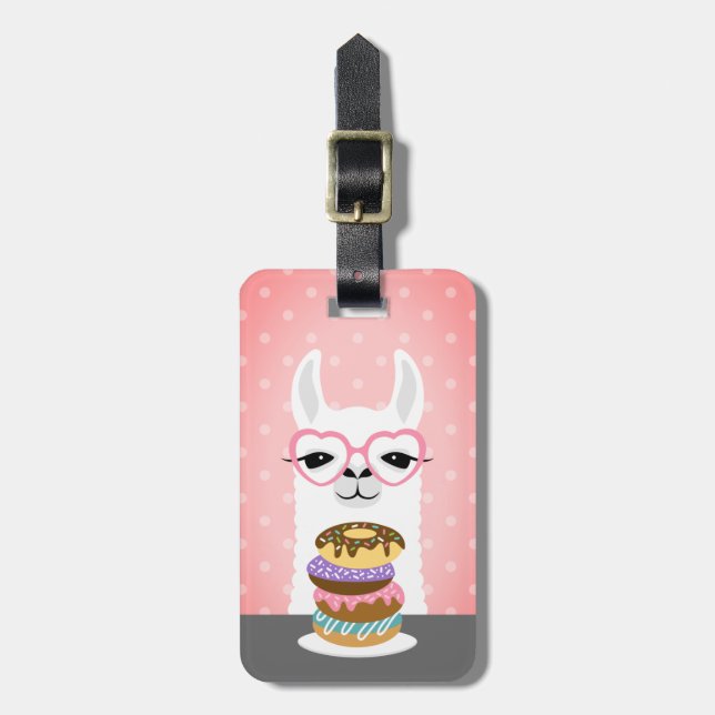 Llama Luggage Tags Gepäckanhänger (Vorderseite vertikal)
