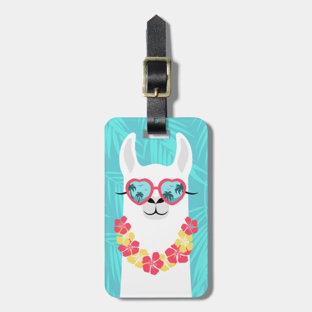 Llama Luggage Tags Gepäckanhänger (Vorderseite vertikal)