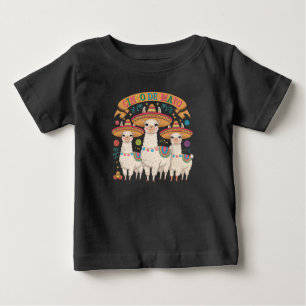 Llama lustige Cinco De Mayo Fiesta-Party Baby T-shirt