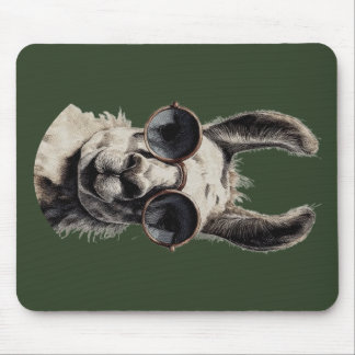 Llama Lustiges Gesicht Mousepad