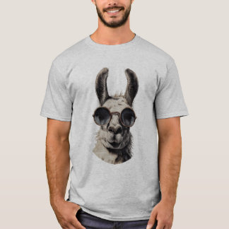 Llama Lustiges Gesicht T-Shirt