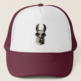 Llama Lustiges Gesicht Truckerkappe