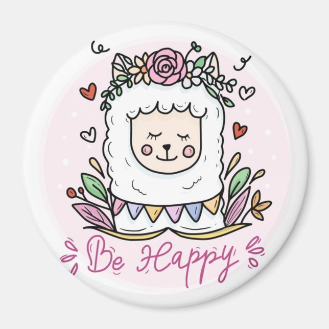 Llama Magnet (Vorne)