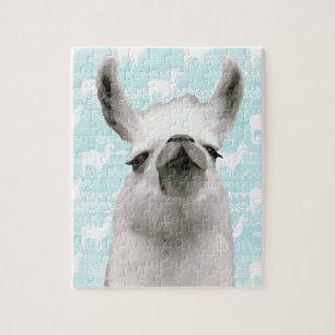 Llama Mama Dream Clouds Aztec Geometric Abstrakt Puzzle