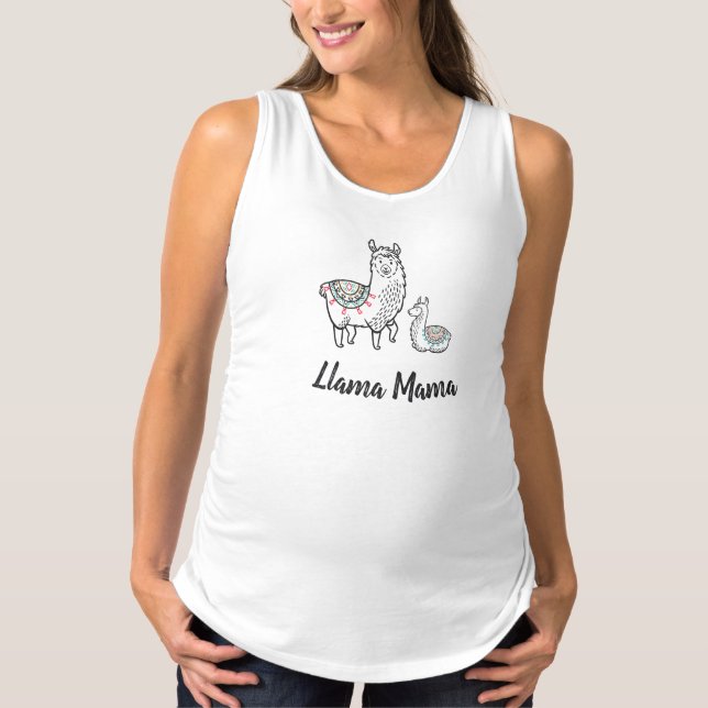Llama Mama Maternity Shirt (Vorderseite)