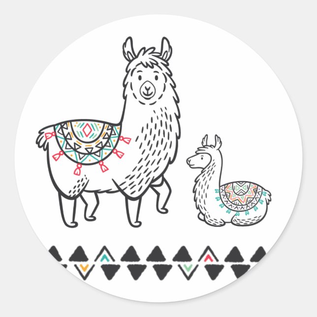 Llama Mama Sticker (Vorderseite)