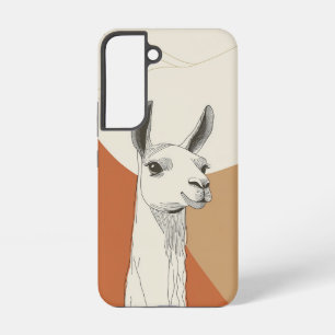 Llama-Minimalist-Handyhülle aus Neugier Samsung Galaxy Hülle