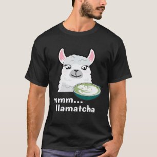 LLAMA MIT EINER TASSE GRÜNEM MATCHA-TEE T-Shirt