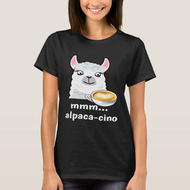 LLAMA MIT EINER TASSE MATCHA-TEE T-Shirt (Vorderseite)