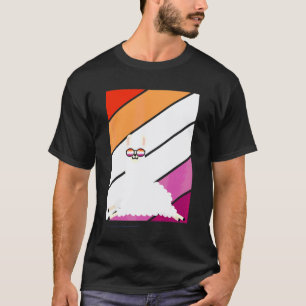 Llama mit Stolz Lesbenflagge Lgbtq Stolzer Verbünd T-Shirt